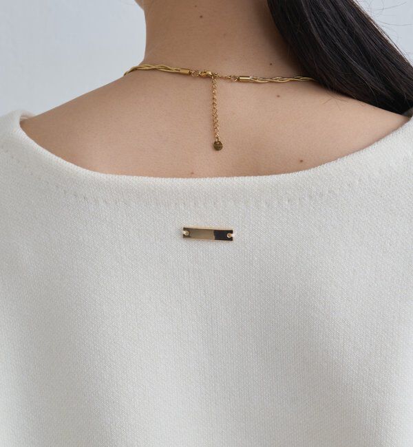  「【@_shirabe.s_コラボ】スウェットライクスキッパーニット」|ニット・セーター|