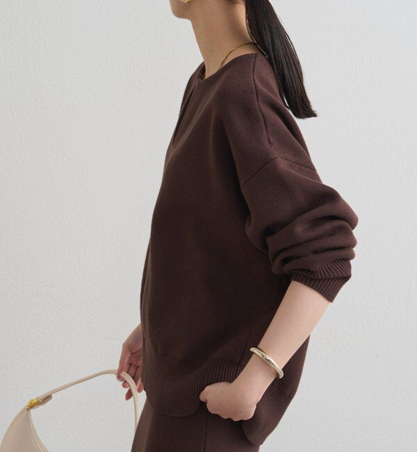  「【@_shirabe.s_コラボ】スウェットライクスキッパーニット」|ニット・セーター|