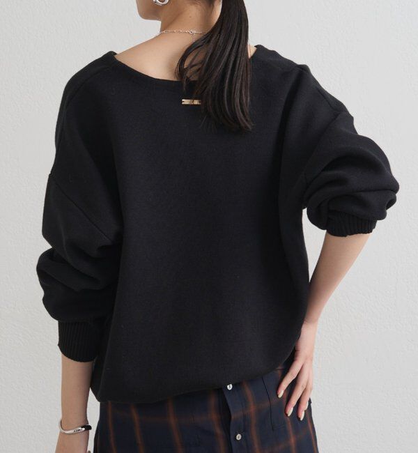  「【@_shirabe.s_コラボ】スウェットライクスキッパーニット」|ニット・セーター|