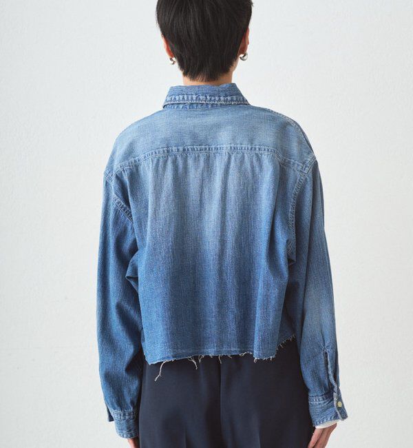 「【JAPAN MADE】デニムショートシャツ」|シャツ・ブラウス|