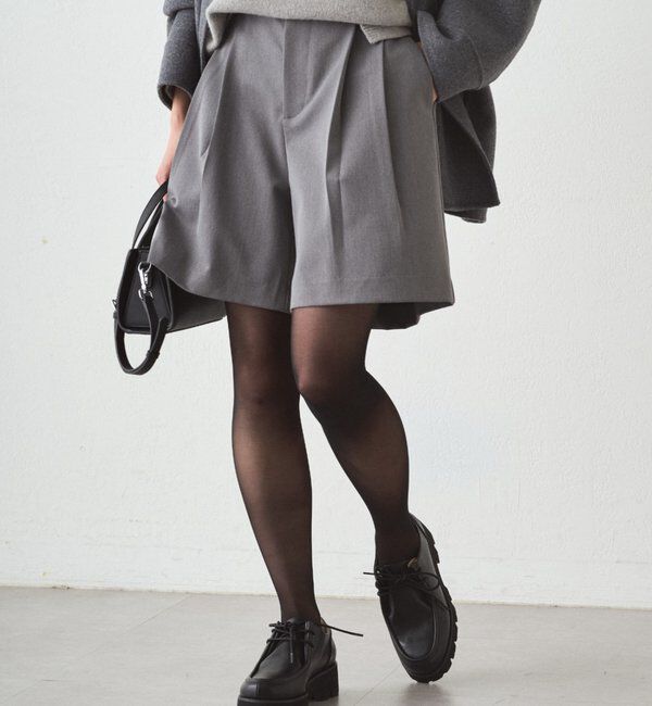  「ハーフパンツ」|チノ|グレー