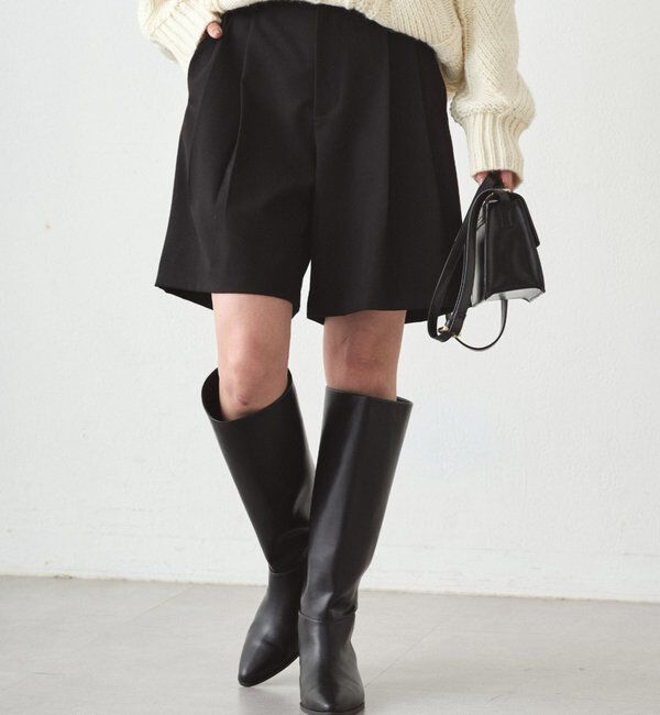  「ハーフパンツ」|チノ|ブラック