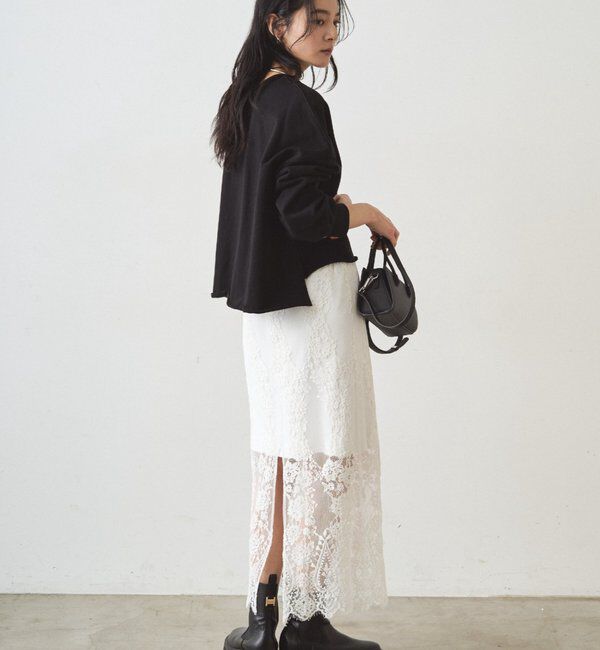  「スキッパーショートスウェット」|Tシャツ・カットソー|