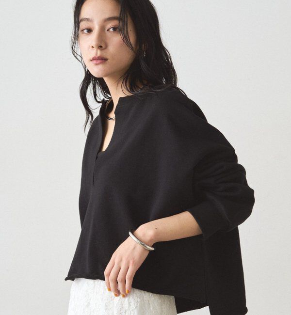  「スキッパーショートスウェット」|Tシャツ・カットソー|