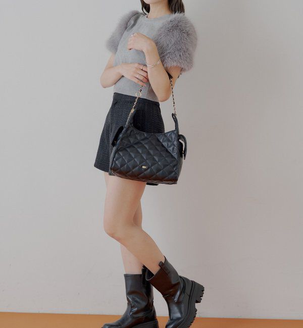  「2wayチェーンショルダーキルティングバッグ」|ショルダー・メッセンジャー|