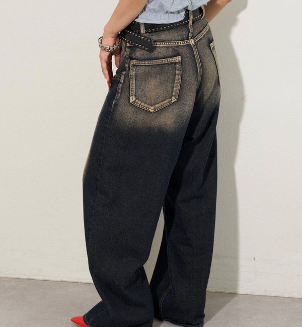  「SLASH POCKET BLAST WIDE DENIM」|デニム|