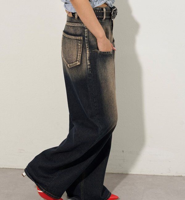  「SLASH POCKET BLAST WIDE DENIM」|デニム|