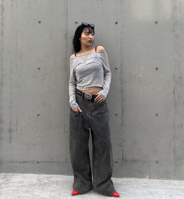  「SLASH POCKET BLAST WIDE DENIM」|デニム|