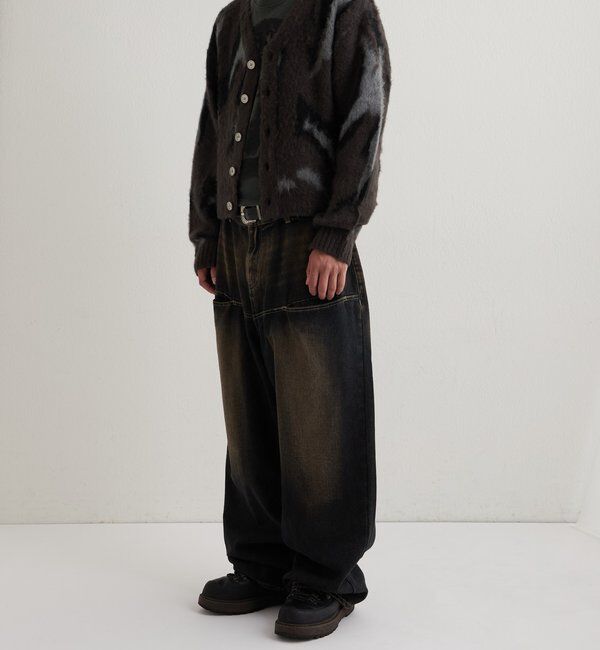  「SLASH POCKET BLAST WIDE DENIM」|デニム|