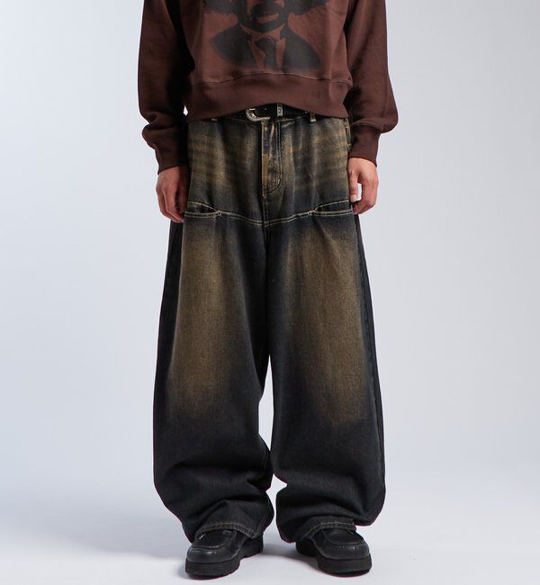  「SLASH POCKET BLAST WIDE DENIM」|デニム|