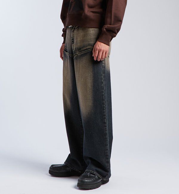  「SLASH POCKET BLAST WIDE DENIM」|デニム|