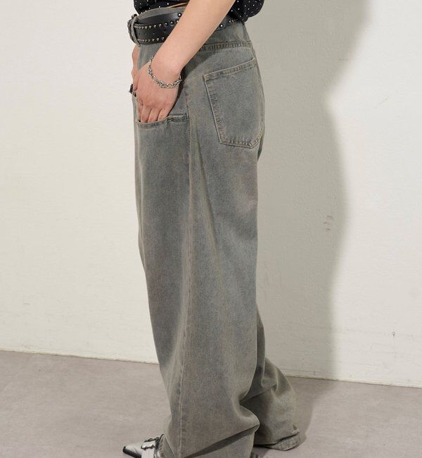  「SLASH POCKET BLAST WIDE DENIM」|デニム|