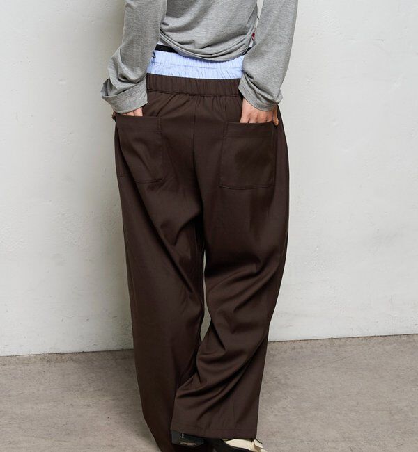  「【新色追加】Six M/シックスエム トリプルレイヤードパンツ」|チノ|