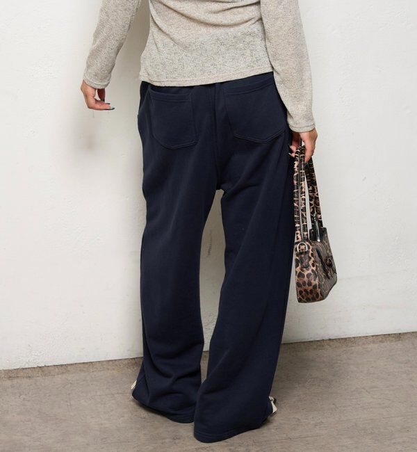  「【低身長・高身長対応】SLASH POCKET SWEAT EASY PANTS」|チノ|