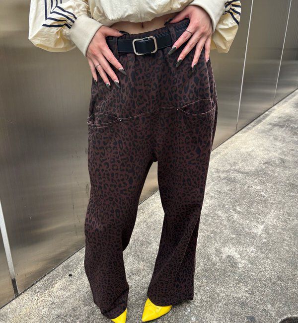  「【低身長・高身長対応】SLASH POCKET SWEAT EASY PANTS」|チノ|