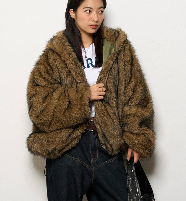  「【お気に入りNO.1】2WAY REVERSIBLE FUR BLOUSON 」|ブルゾン・スタジャン|