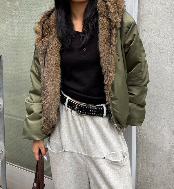  「【お気に入りNO.1】2WAY REVERSIBLE FUR BLOUSON 」|ブルゾン・スタジャン|