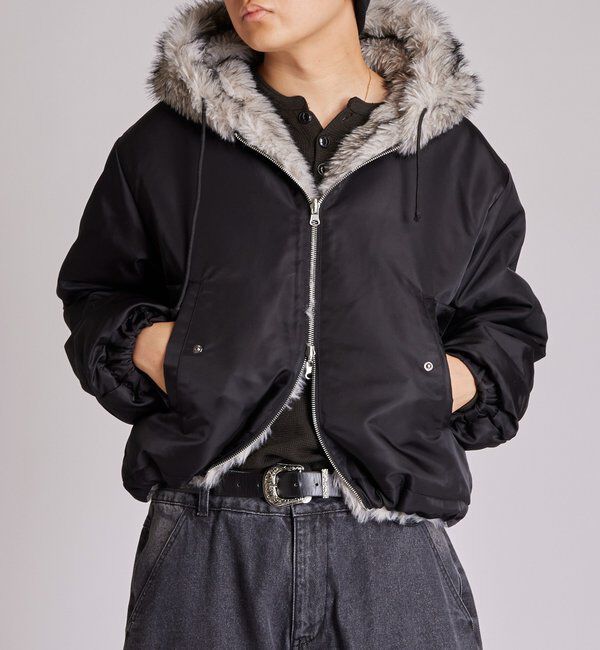  「【お気に入りNO.1】2WAY REVERSIBLE FUR BLOUSON 」|ブルゾン・スタジャン|