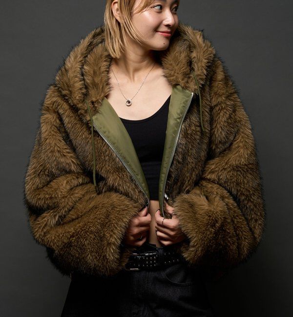  「【お気に入りNO.1】2WAY REVERSIBLE FUR BLOUSON 」|ブルゾン・スタジャン|