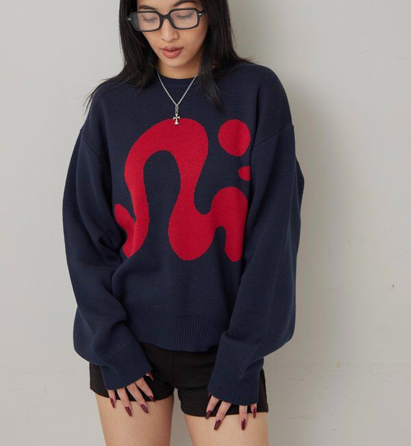  「【COOPER】Mgロゴジャガードニット」|ニット・セーター|