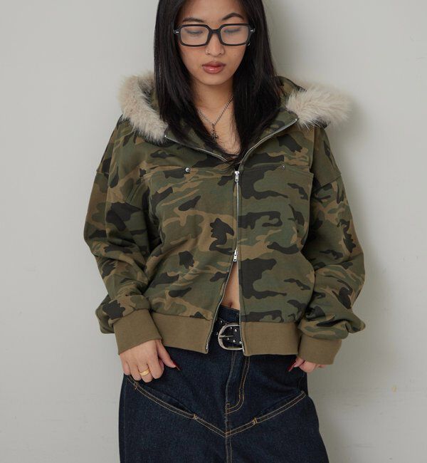  「SLASH POCKET FUR PARKA」|パーカー|