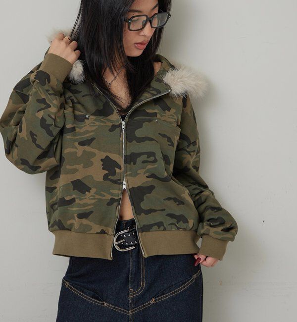  「SLASH POCKET FUR PARKA」|パーカー|