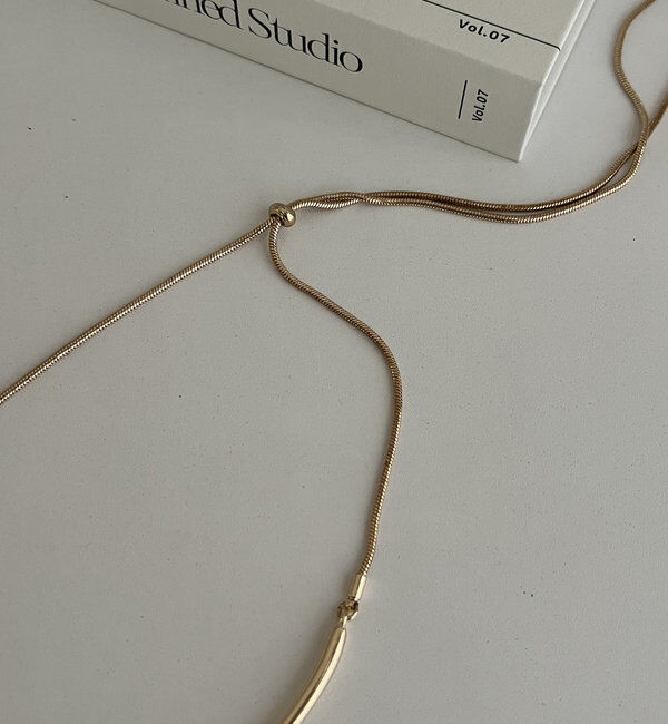  「【ベストセラー】〈GOLDY/ゴールディ〉スライドカービーネックレス」|リング|