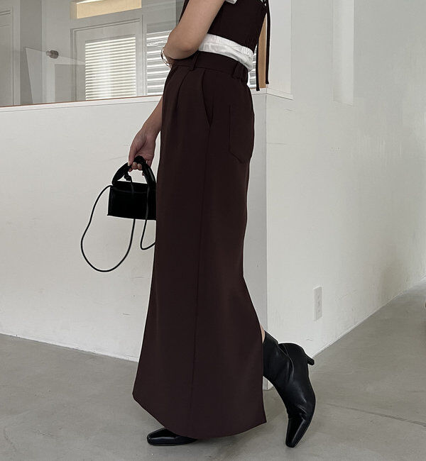  「【お気に入り累計2万超え/全骨格◎/低身長サイズ】マキシIラインスカート」|スカート|