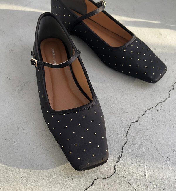  「【話題の人気シューズが再登場！】ドットフラットシューズ」|ロングブーツ|