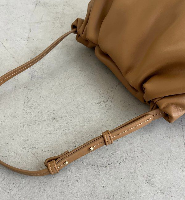  「【新色/ライトベージュ】クラウディギャザーバッグ」|トートバッグ|