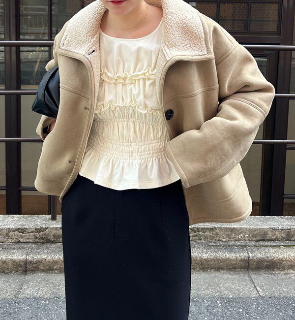  「スエードボアミドルコート」|その他|