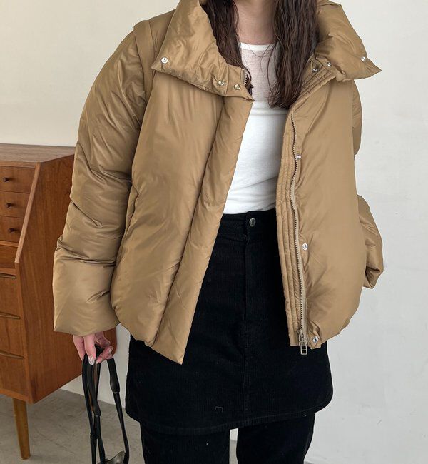  「【軽量/保温性◎】2WAY中綿パフジャケット」|その他|