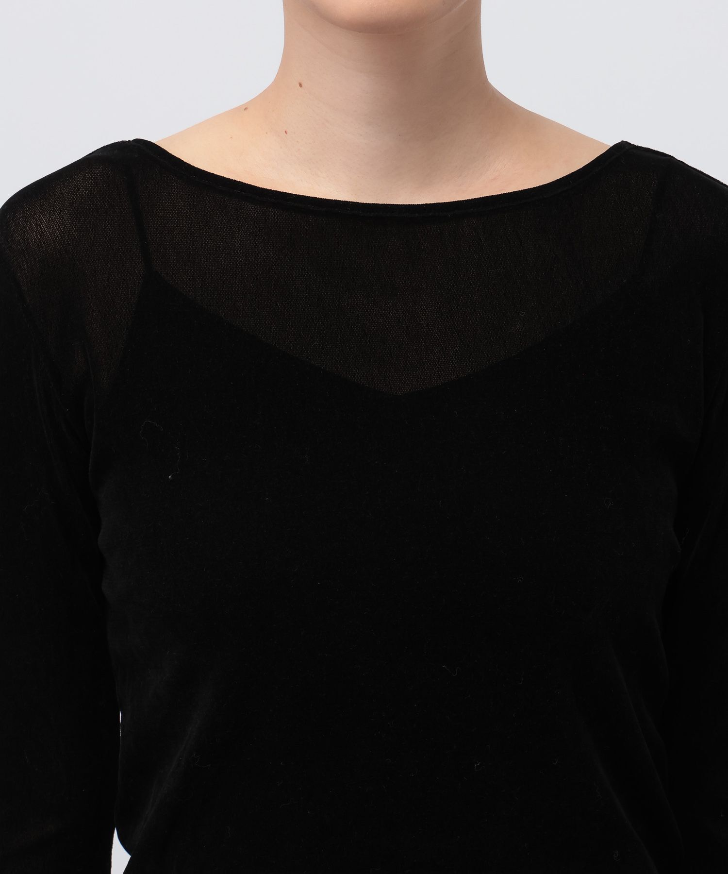 A part by 「新色追加【前後2WAY】シアーベロアカットソー_長袖」|Tシャツ・カットソー|