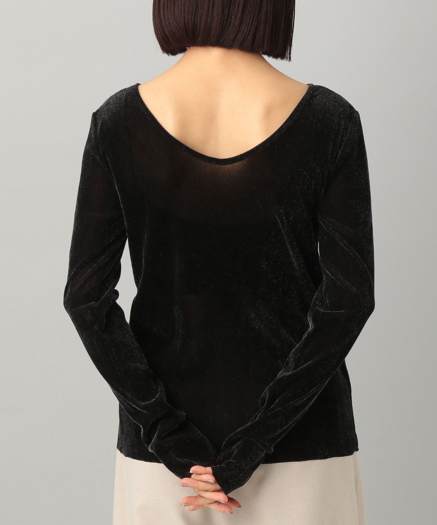 A part by 「新色追加【前後2WAY】シアーベロアカットソー_長袖」|Tシャツ・カットソー|