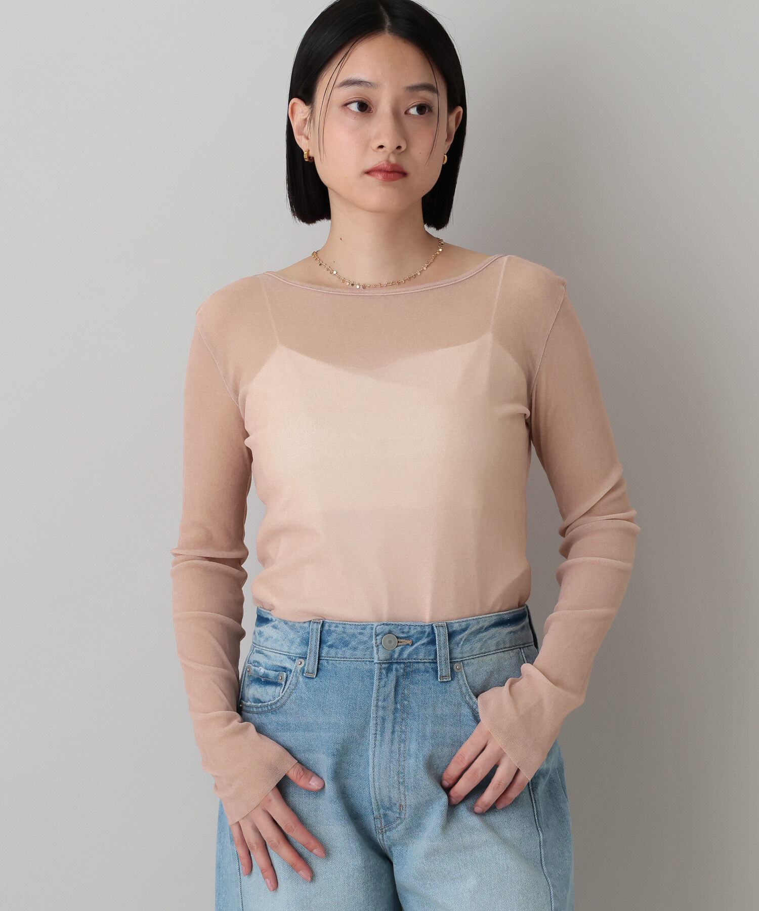 A part by 「新色追加【前後2WAY】シアーベロアカットソー_長袖」|Tシャツ・カットソー|