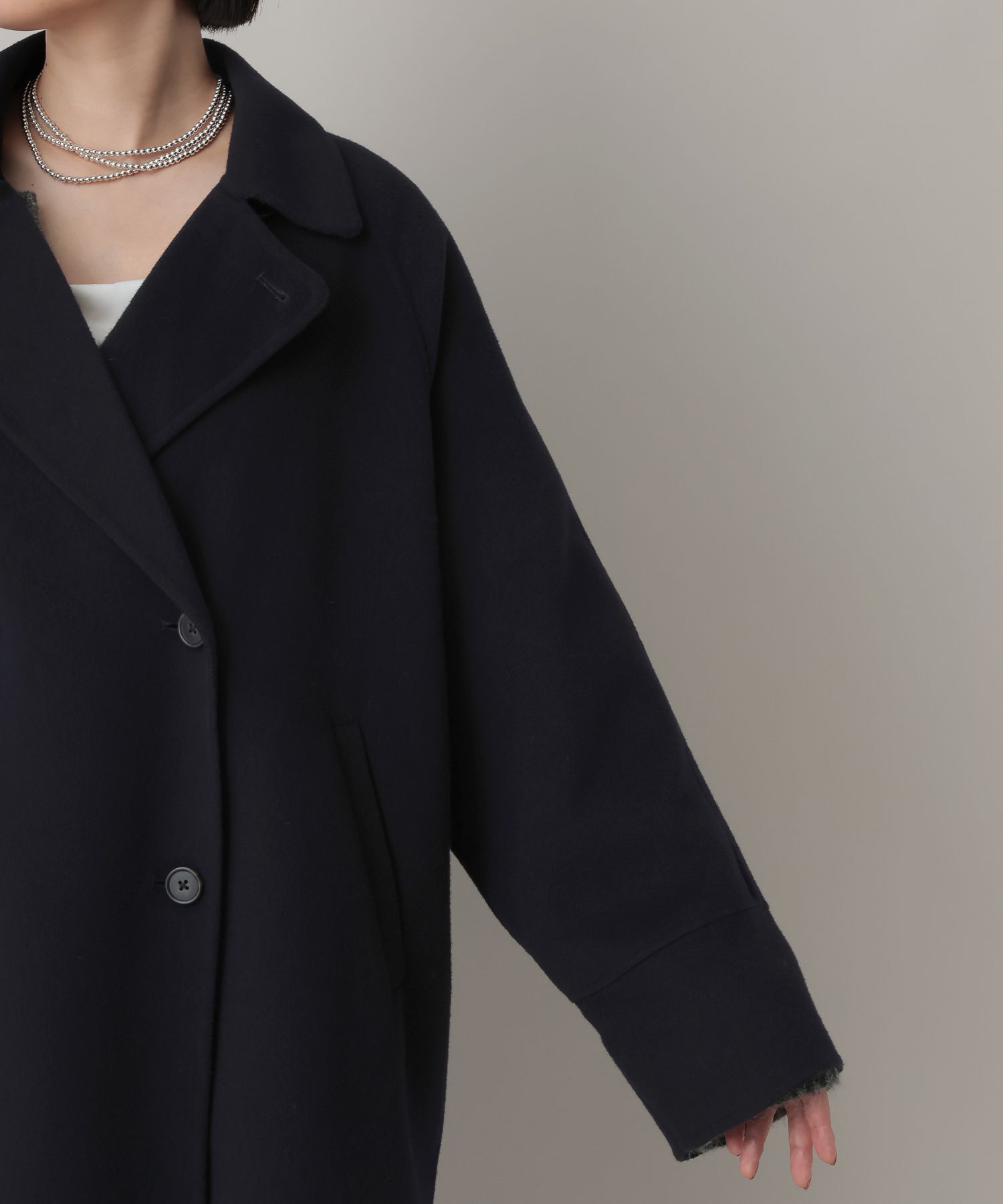 A part by 「【WEB限定】カシープミドルジャケットコート」|ピーコート|