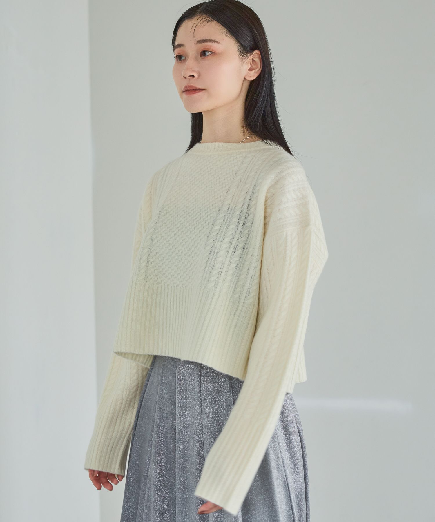 A part by 「ケーブルニットプルオーバー」|ニット・セーター|