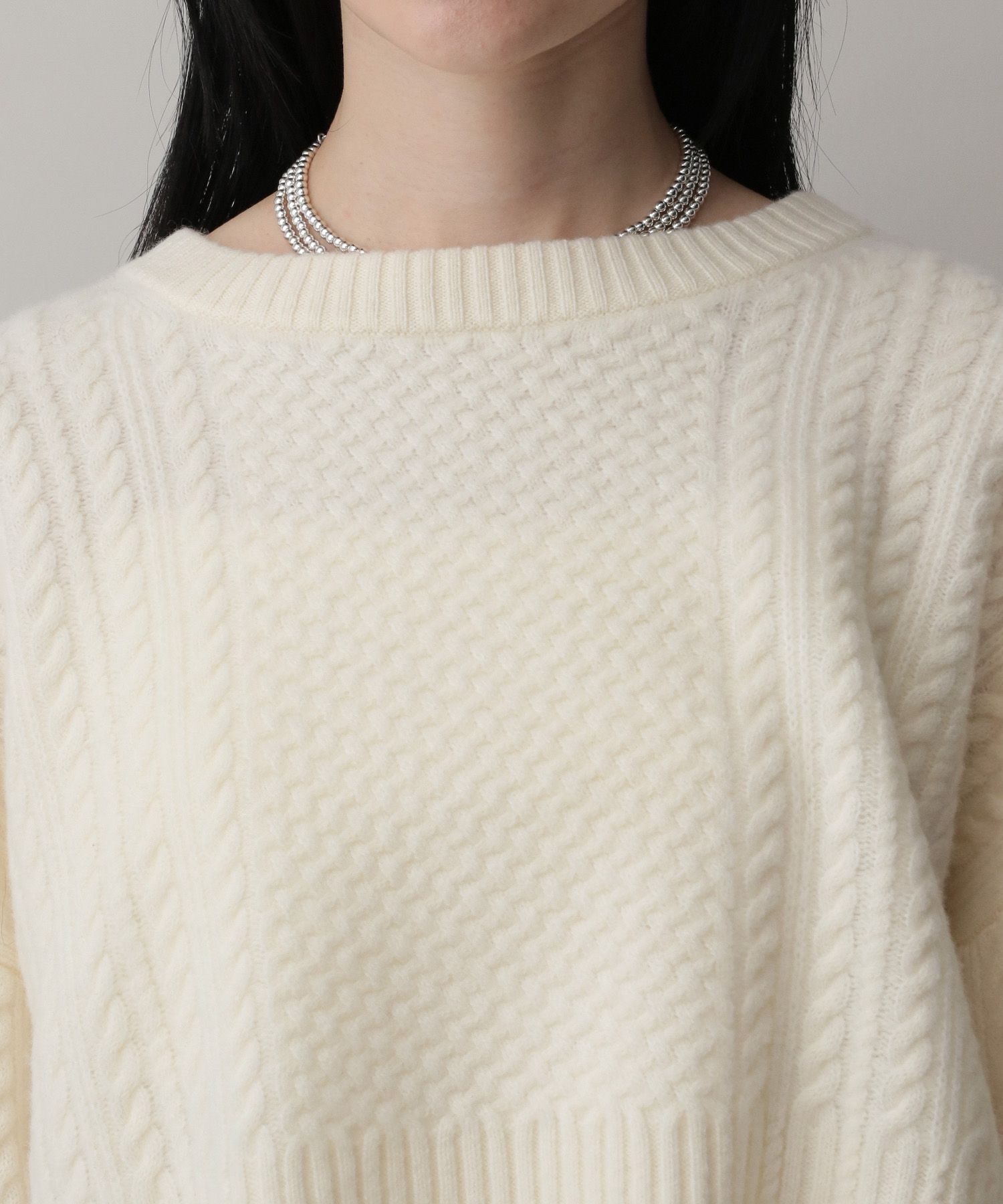 A part by 「ケーブルニットプルオーバー」|ニット・セーター|