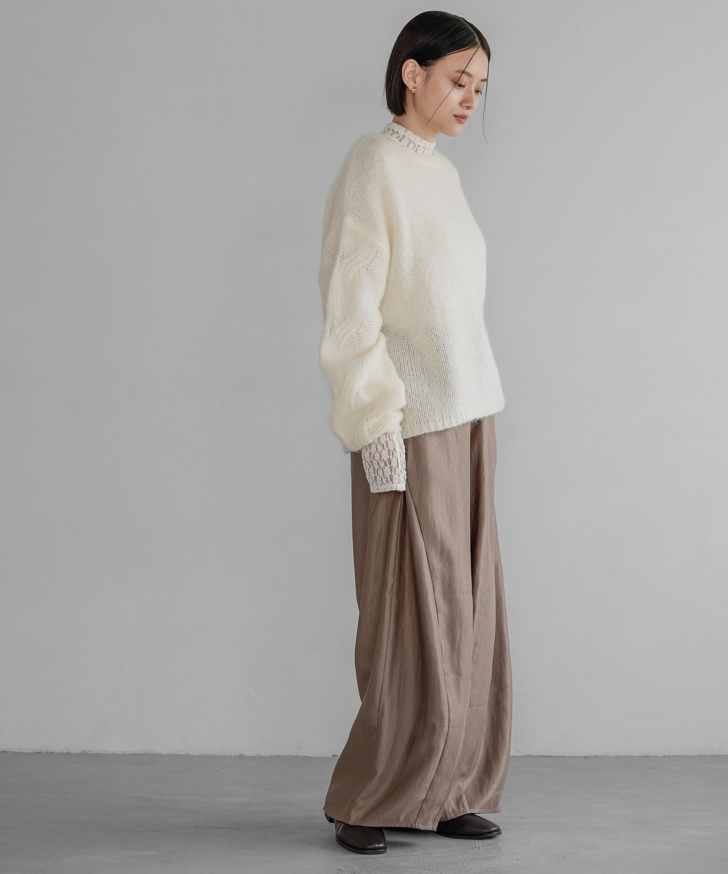 A part by 「モヘアケーブルニットプルオーバー」|ニット・セーター|