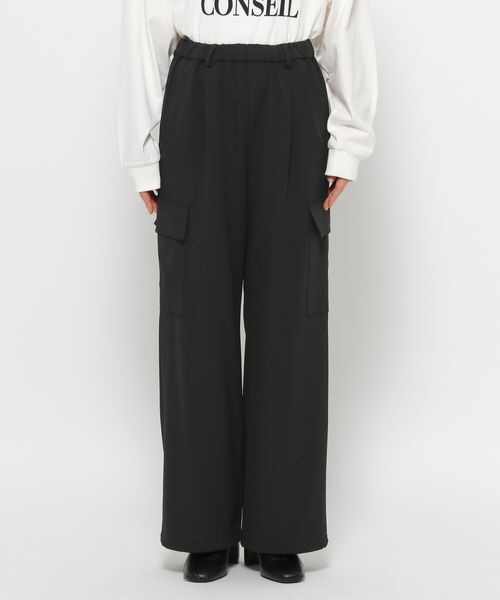 LOWRYS FARM「ルーズポケットワイドパンツ」|チノ|