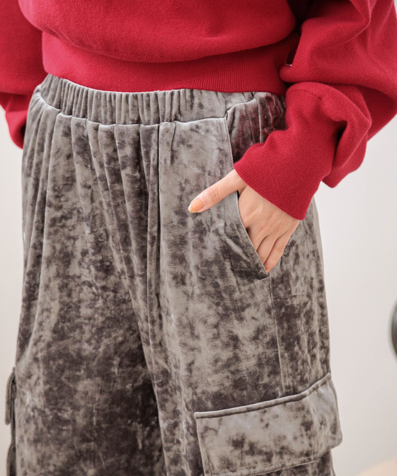 LOWRYS FARM「ルーズポケットワイドパンツ」|チノ|