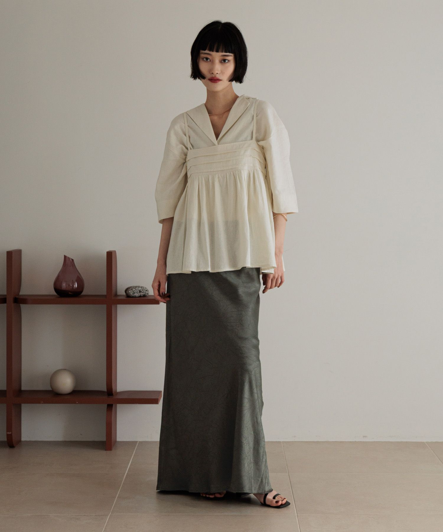 LOWRYS FARM「ノルマンディショートシャツ」|シャツ・ブラウス|