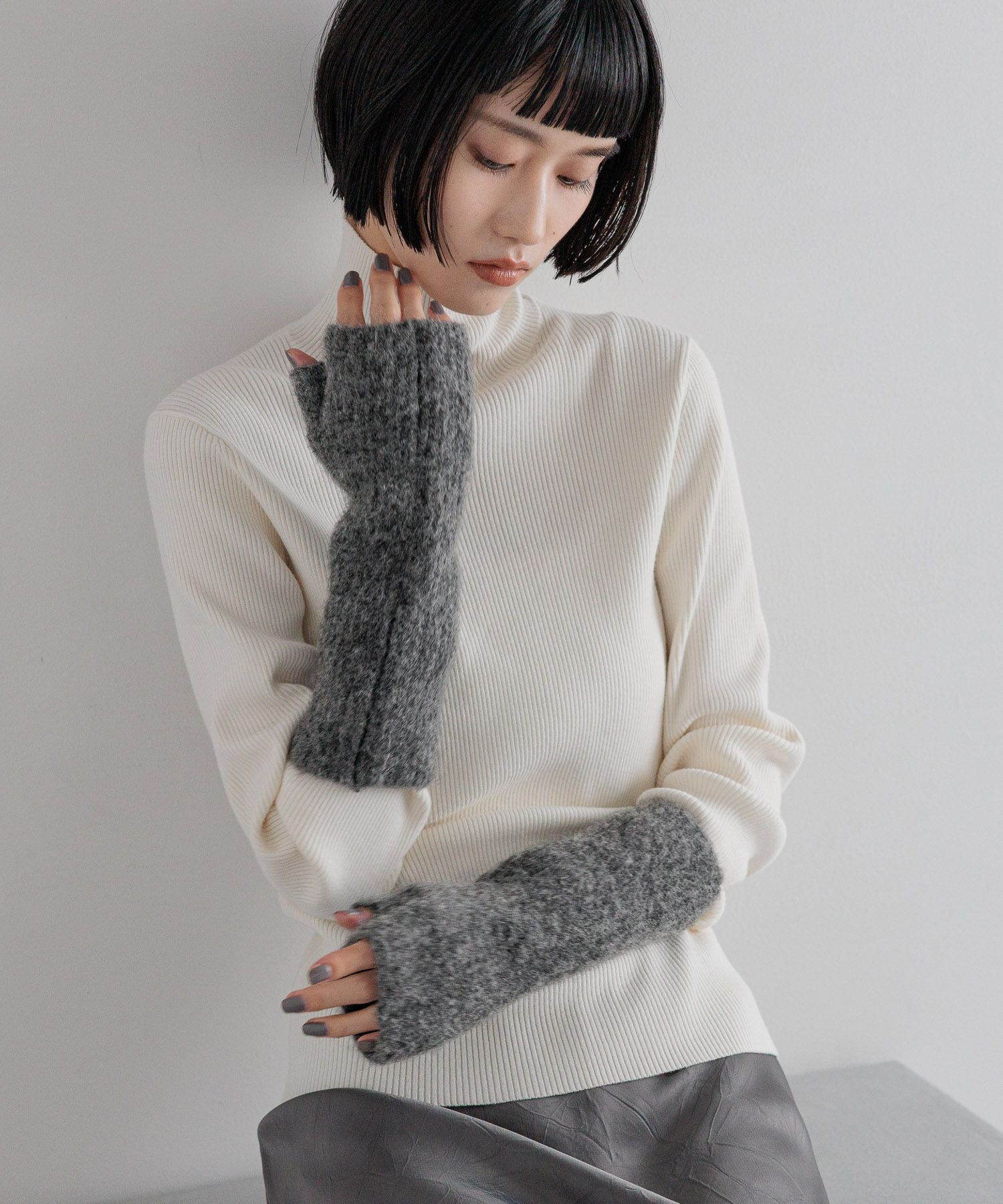 LOWRYS FARM「１２ＧカラーニットタートルＬＳ」|ニット・セーター|