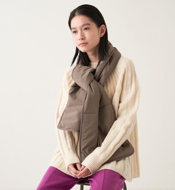 collex「マフラー キルティング ミンス」|マフラー|ブラウン