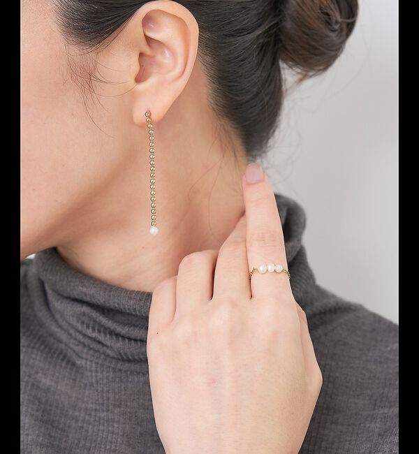 collex「【dignif】【金属アレルギー対応】パールチェーンリング」|リング|