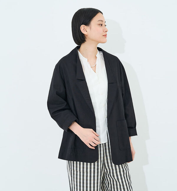 collex「ショールカラージャケット ブラック」|その他|