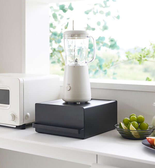 collex「【tower】 引出付きキッチン家電下ラック 省スペース 台所収納」|食器・キッチングッズ|