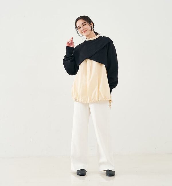 collex「2WAYショートニットプルオーバー」|ニット・セーター|