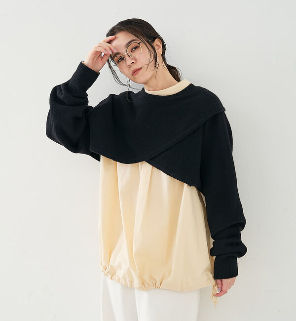 collex「2WAYショートニットプルオーバー」|ニット・セーター|