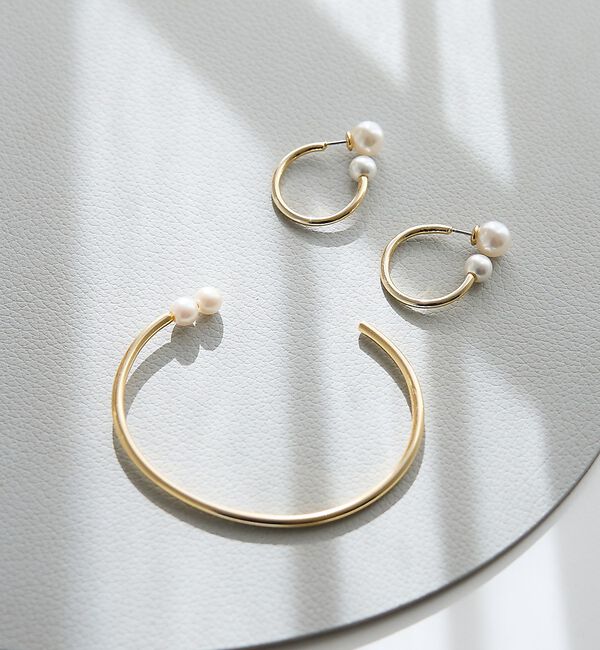 collex「【dignif】【金属アレルギー対応】ツインパールバングル」|ブレスレット・バングル|